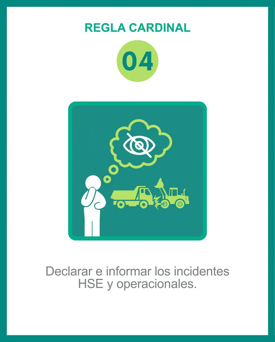 Regla 04: Declarar incidentes HSE