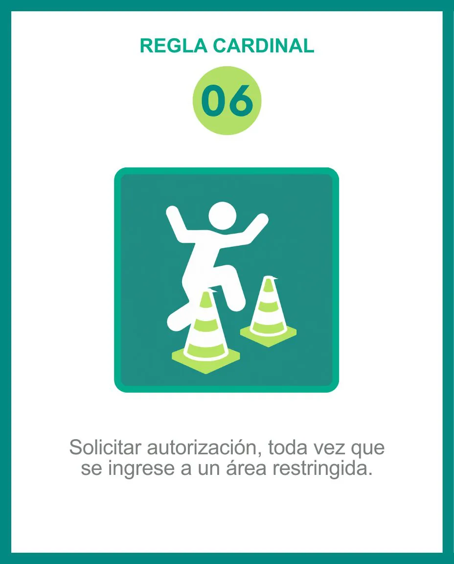 Regla 06: Autorización en área restringida